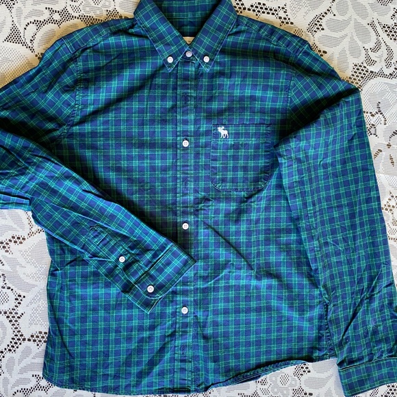 Abercrombie & Fitch Bottom Down Long Sleeve Shirt - Picture 1 of 5